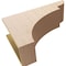 Ekena Millwork 9"W x 27"D x 18"H Classic Yorktown Rough Cedar Woodgrain TimberThane Corbel, Primed Tan CORUR09X27X18YORRCPR - alternate 6